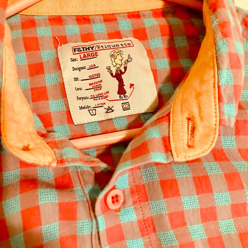Filthy Etiquette Shirt L SUBTLY STYLISH